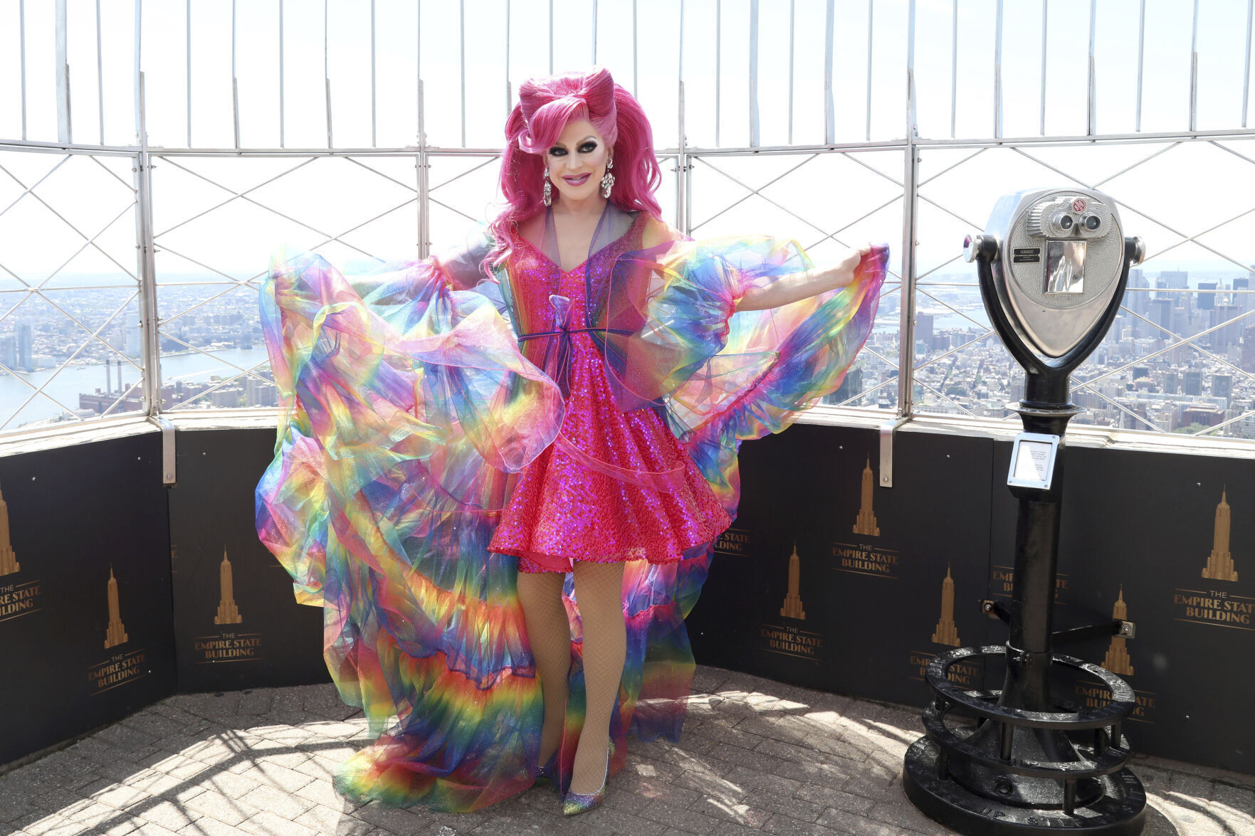 APTOPIX "RuPaul's Drag Race All Stars 6" Cast Visit the Empire State Building